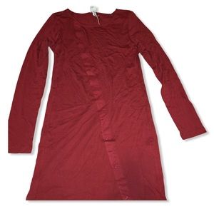 Bench Snap Asymmetrical Long Sleeve Dress